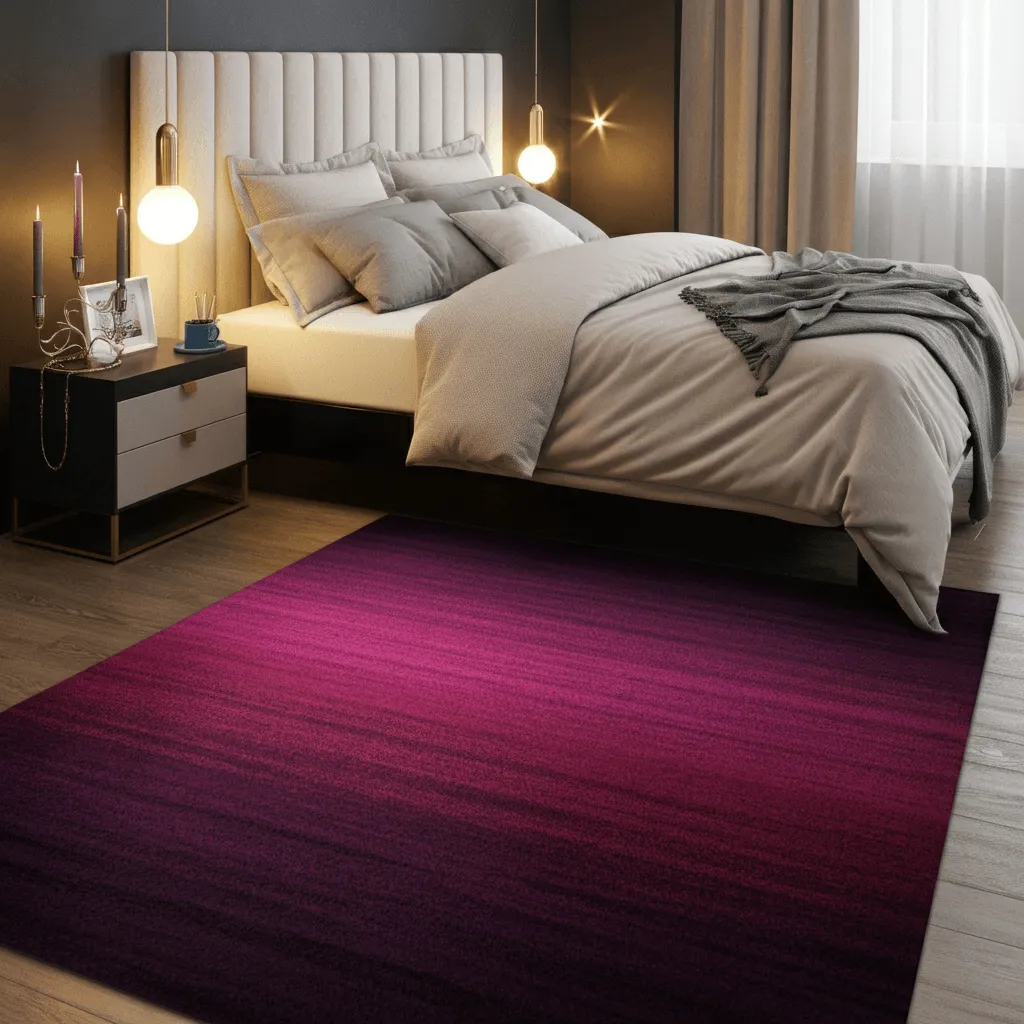 Purple Rug Bedroom