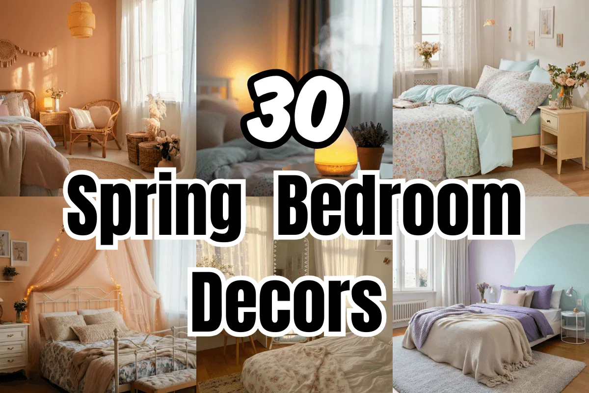 SPRING BEDROOM DECOR
