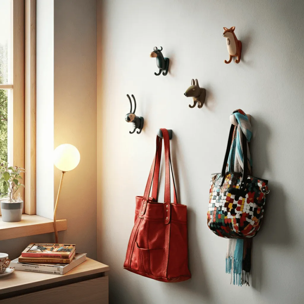 Top 30 Bedroom Wall Decor Styles That Never Go Out of Trend 27 Sculptural Wall Hooks