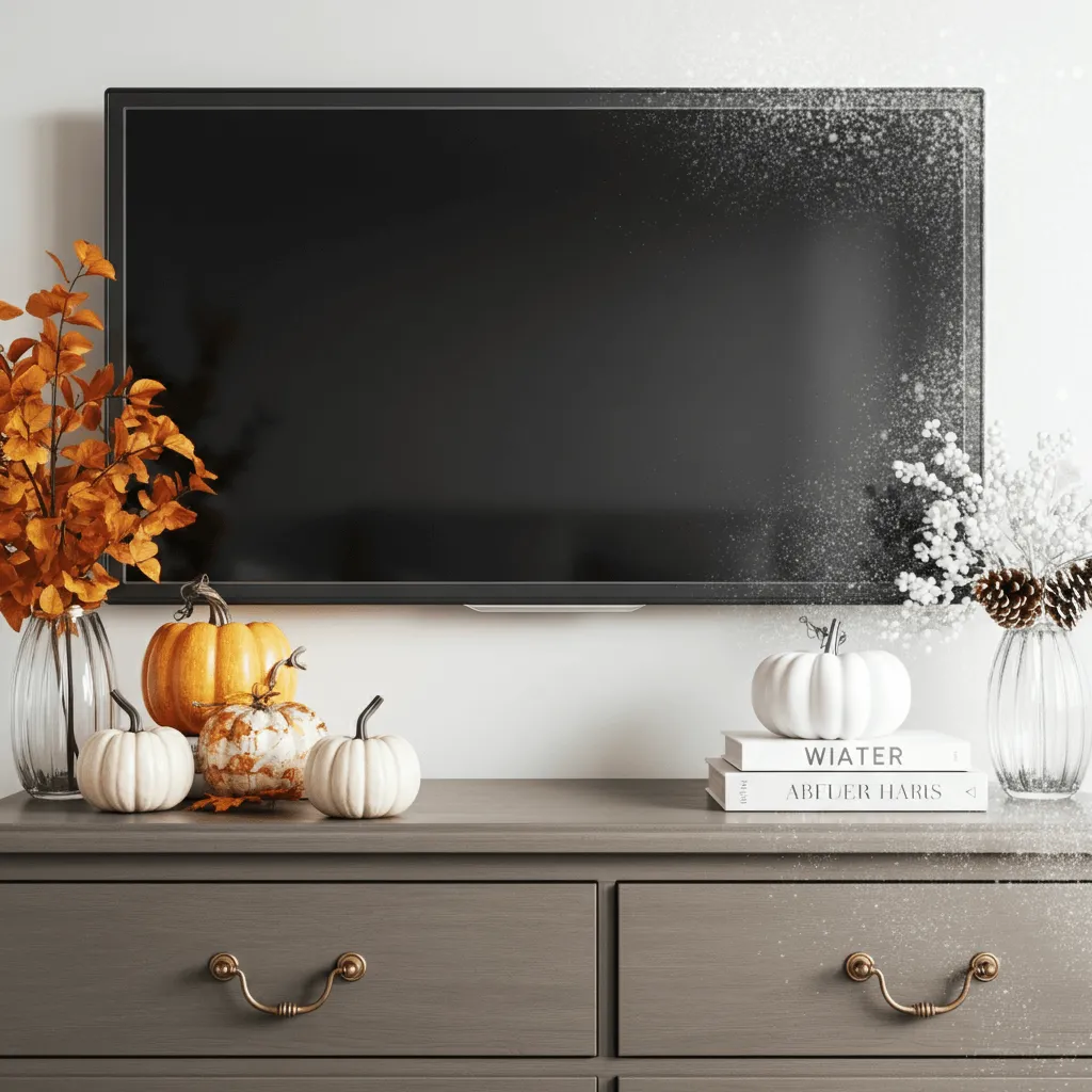 Seasonal Decor on Dresser