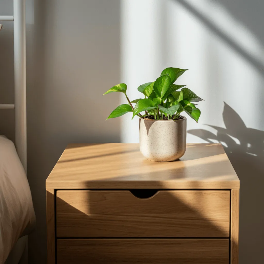 15 Budget-Friendly Bedroom Side Table Decor That Looks Luxe 4 Small Indoor Plant