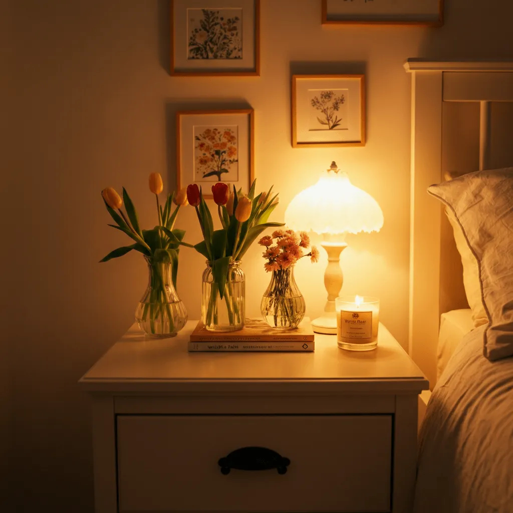 Spring Nightstand Accents