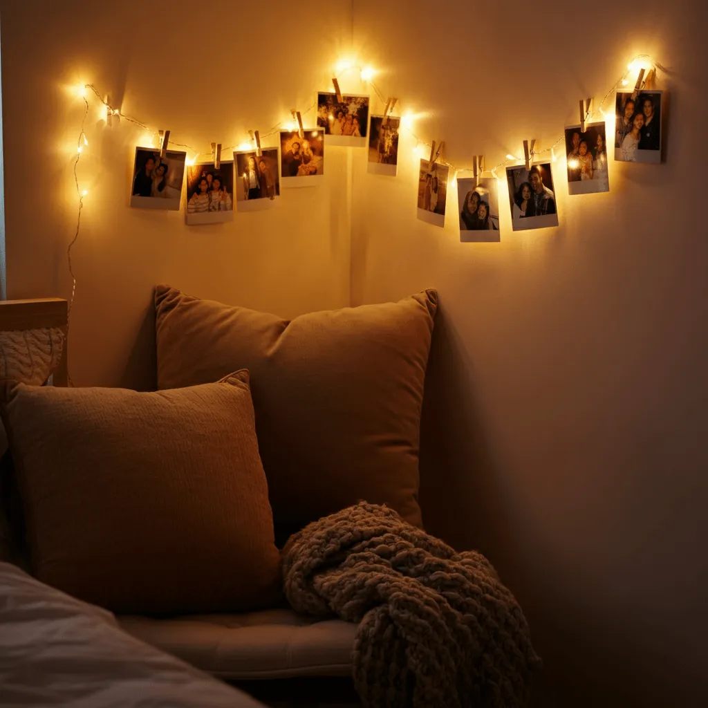 String Light Photo Display