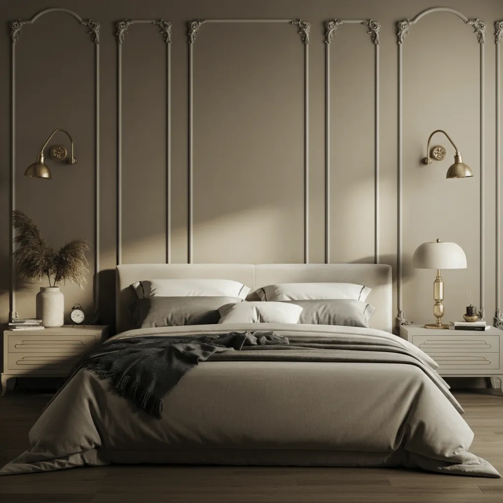 Top 30 Bedroom Wall Decor Styles That Never Go Out of Trend 30 Symmetrical Molding Designs