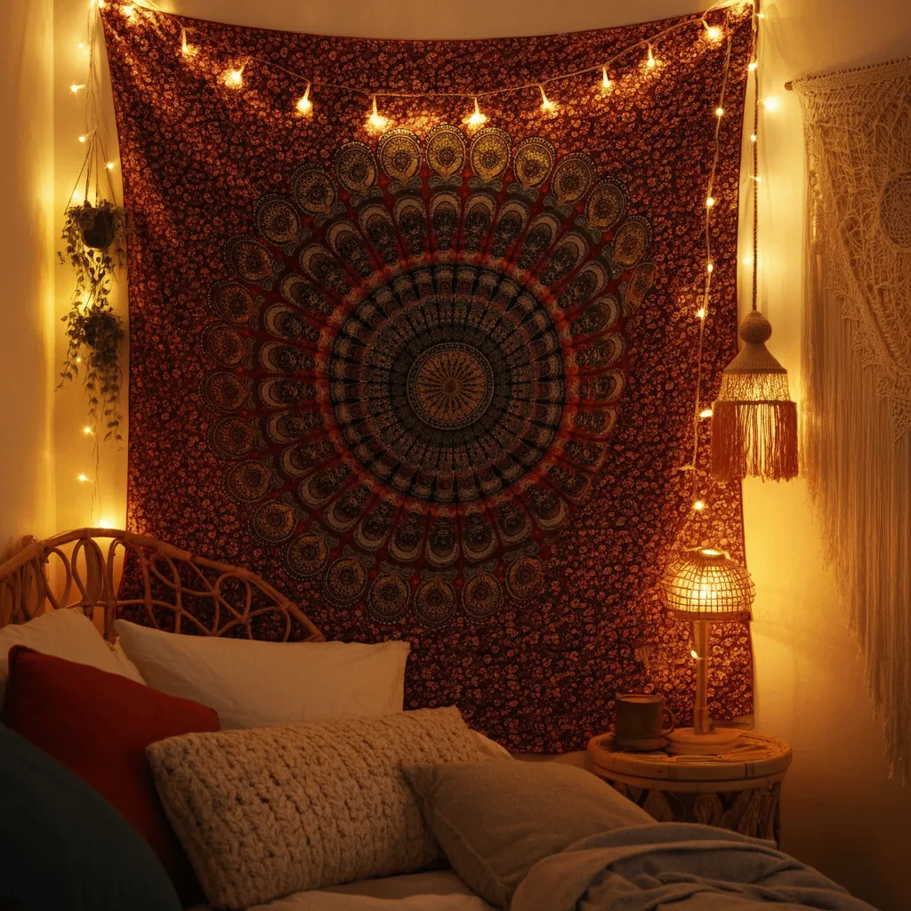 Top 30 Bedroom Wall Decor Styles That Never Go Out of Trend 7 Tapestry Decor