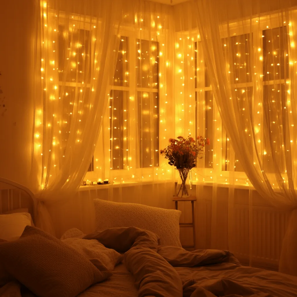 Twinkling Curtain Backdrop