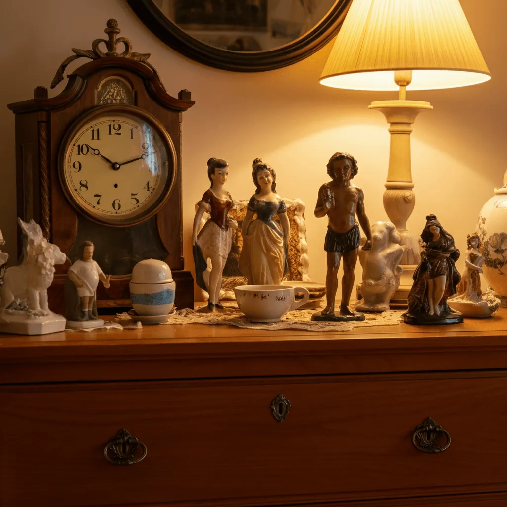 Unique Collectibles on Dresser