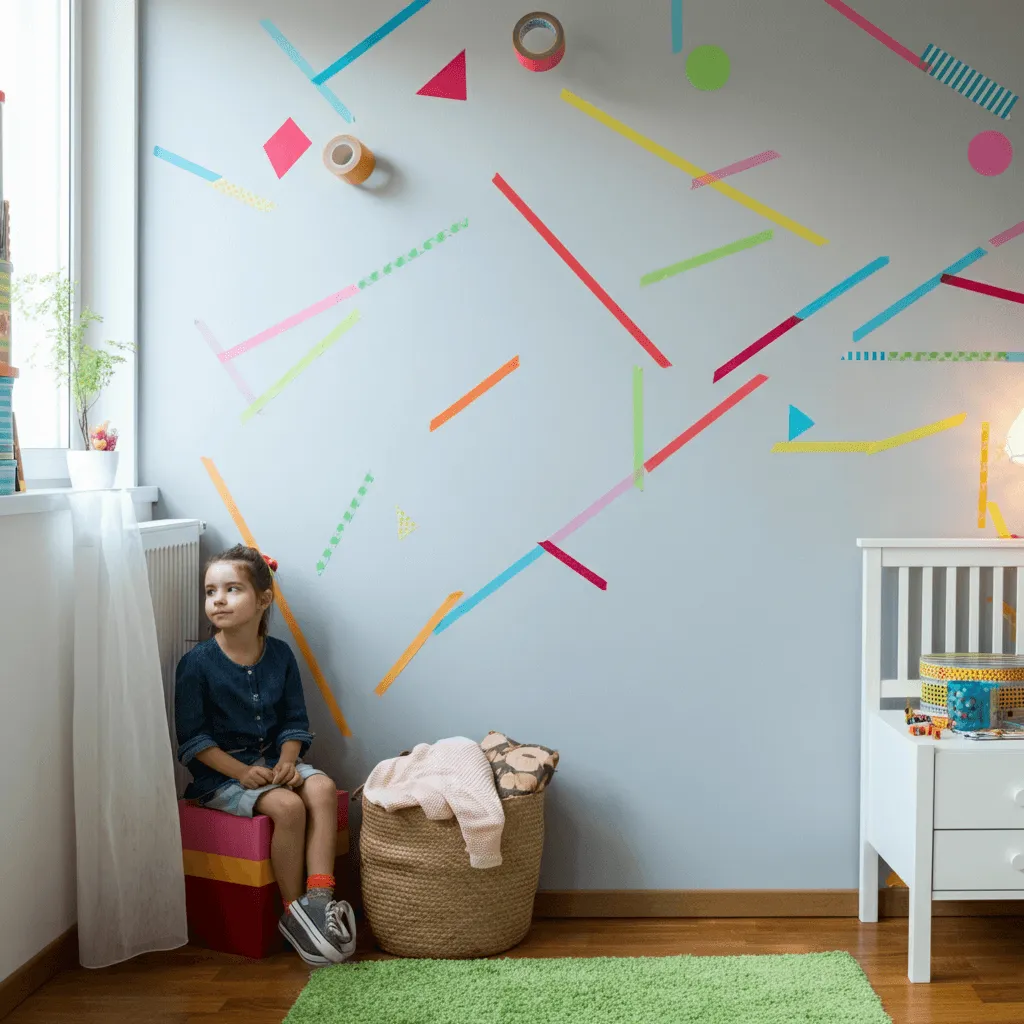 Washi Tape Wall Designs