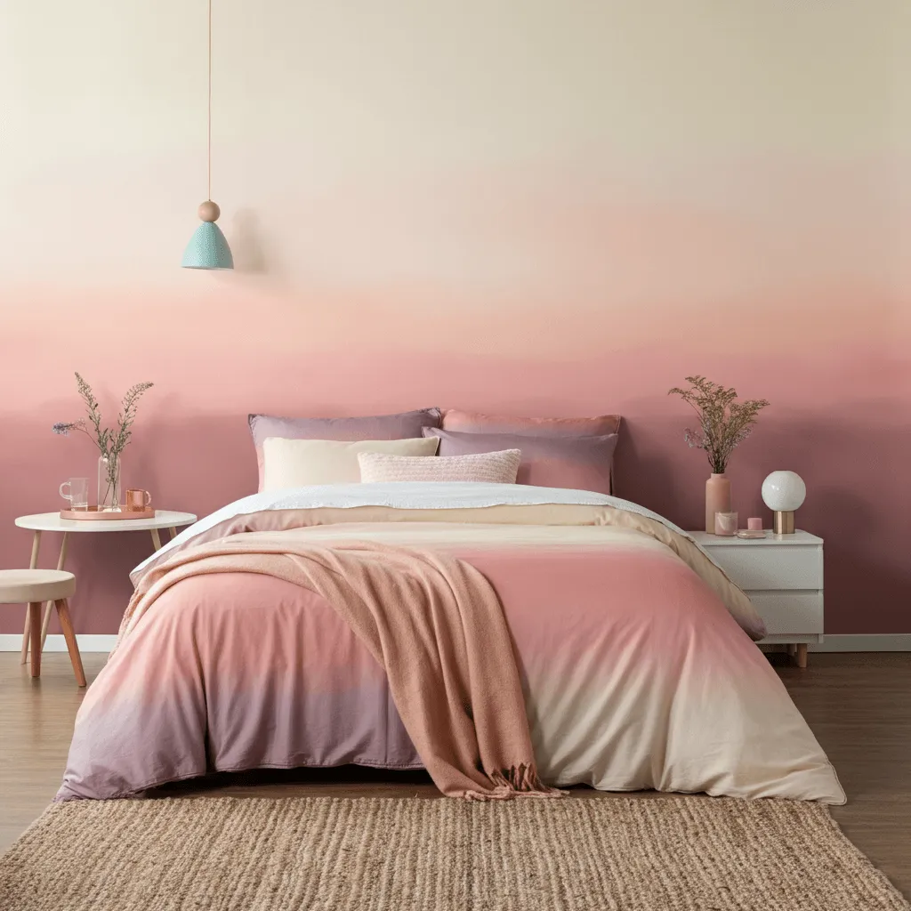 Whimsical Ombre Bedroom