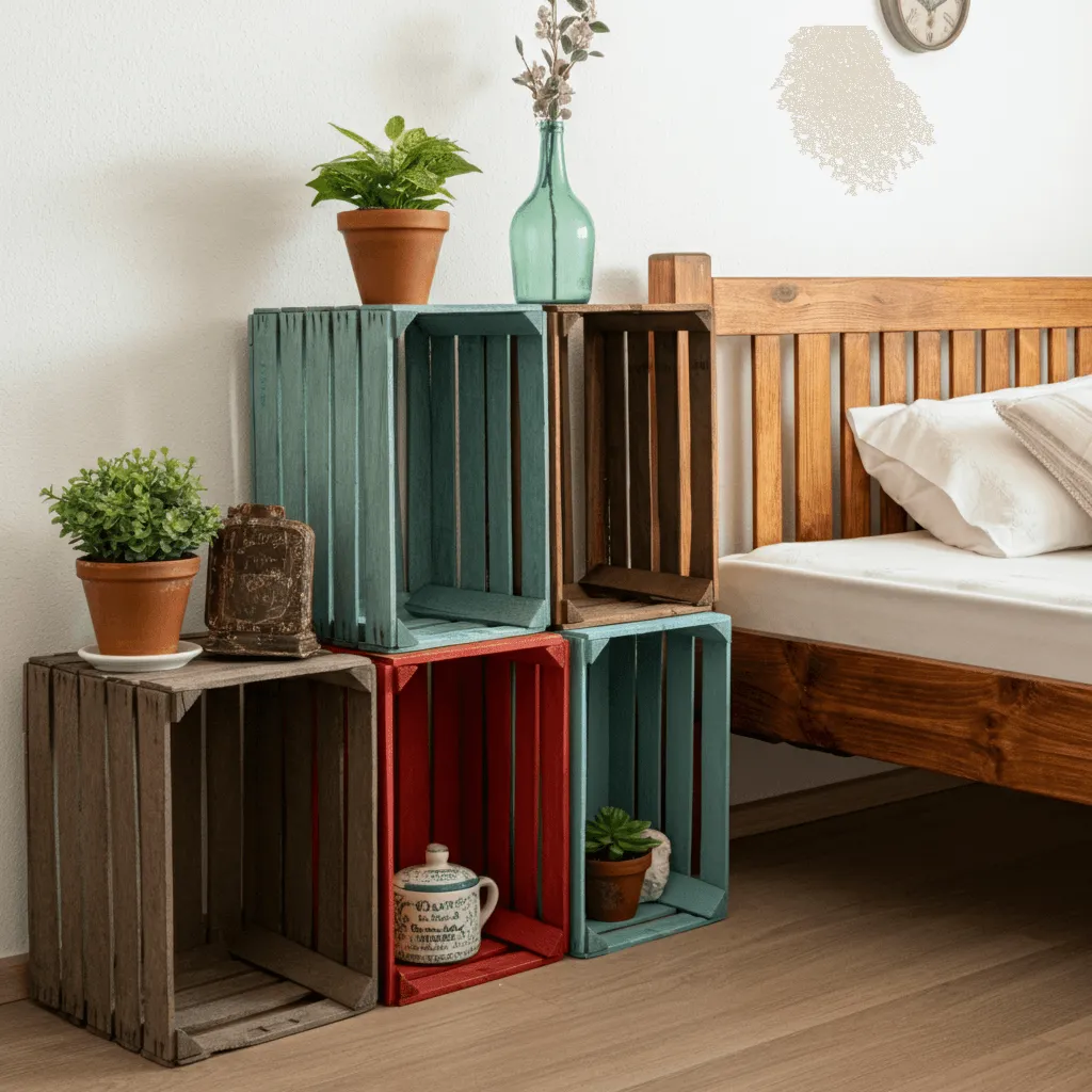 Wooden Crate Storage
