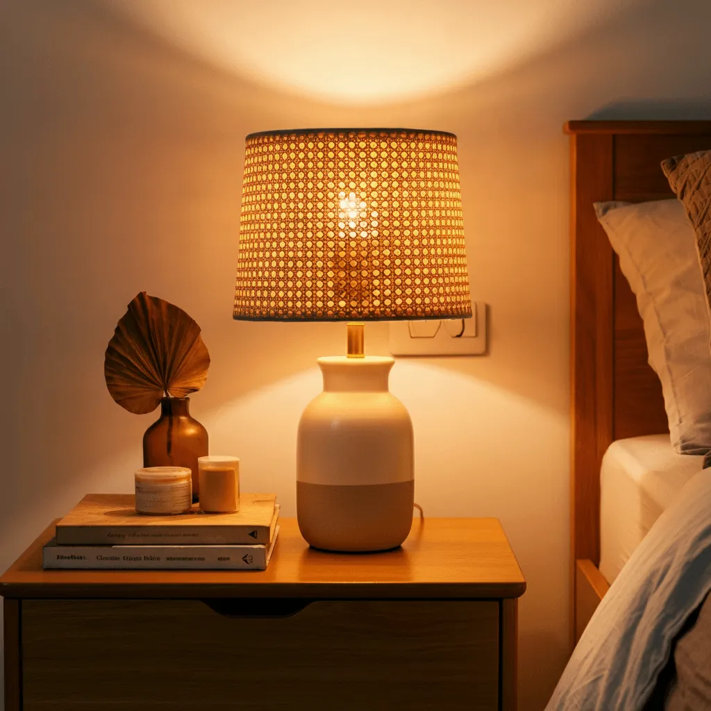 15 Creative Bedroom Bedside Tables Styling Ideas for a Perfect Look 6 Accent Lighting Bedside Table