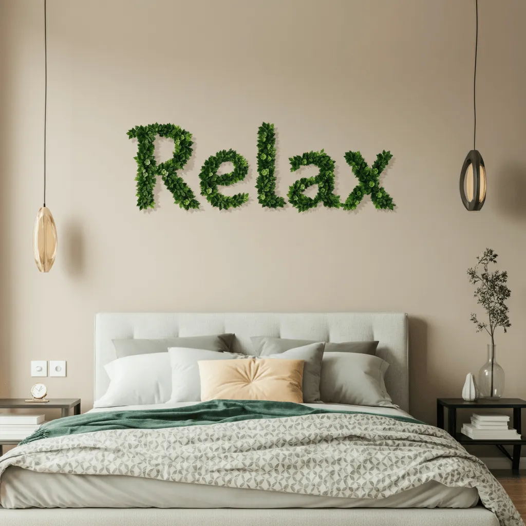 Artificial Leaf Lettering