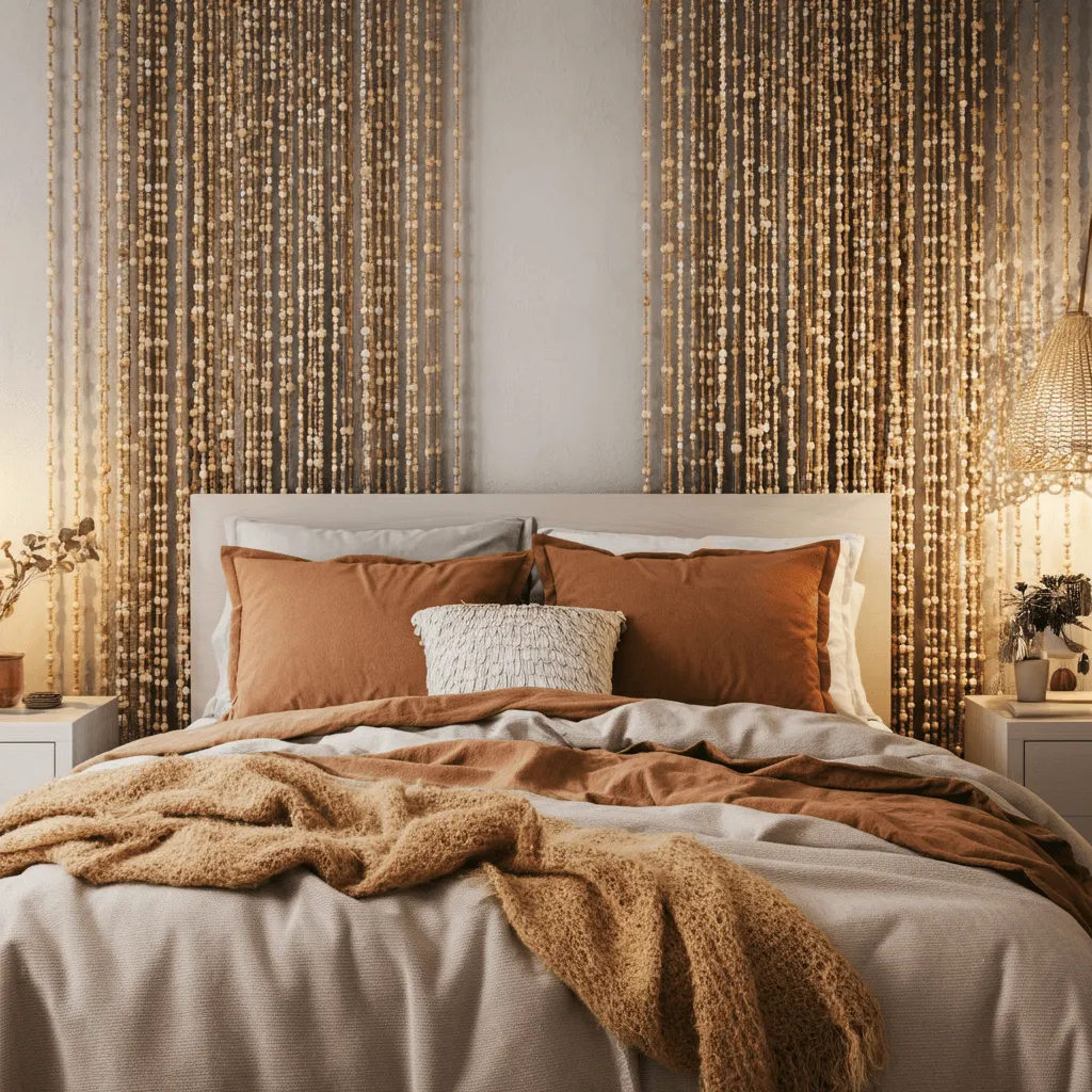 Beaded Curtains on Wall