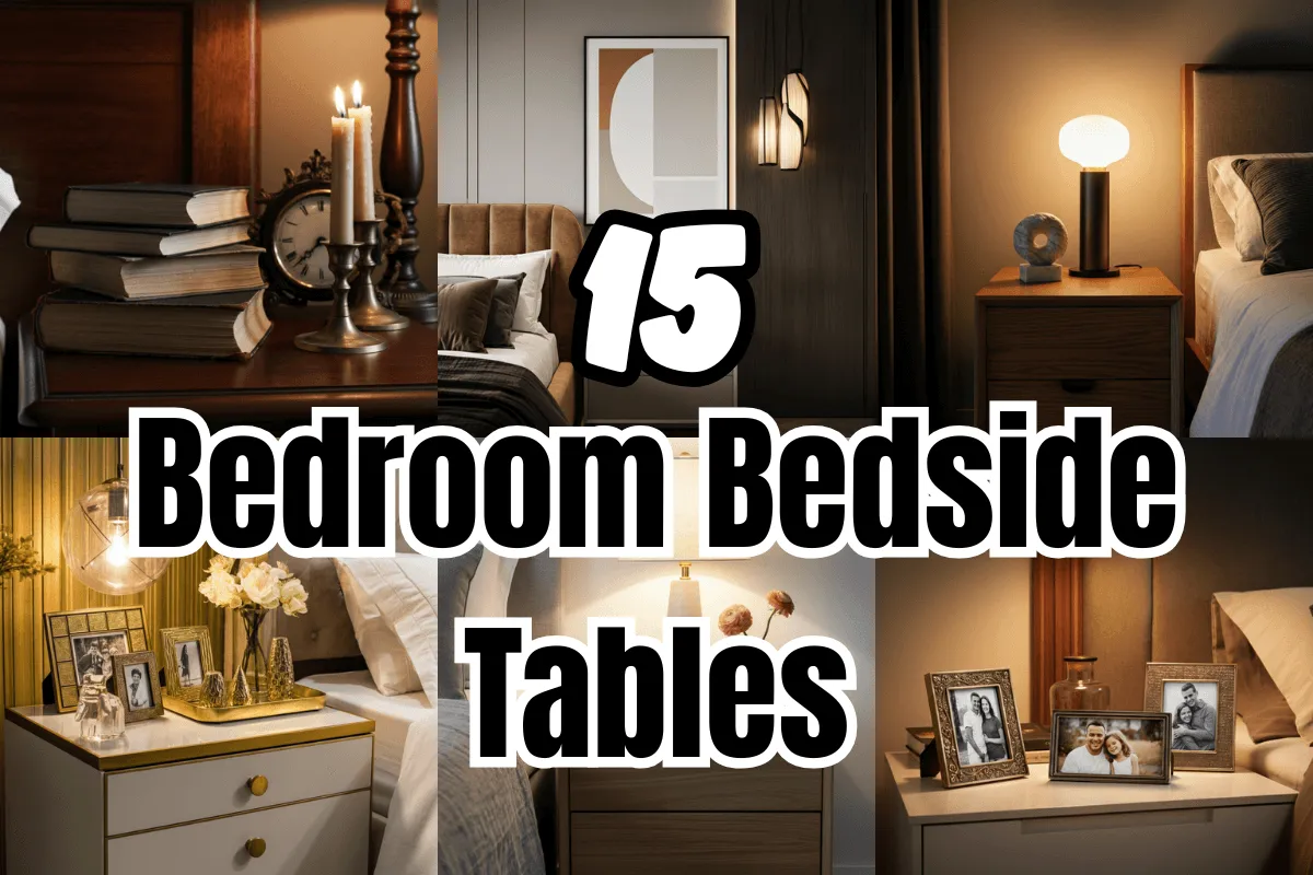 15 Creative Bedroom Bedside Tables Styling Ideas for a Perfect Look 1 Bedroom Bedside Tables