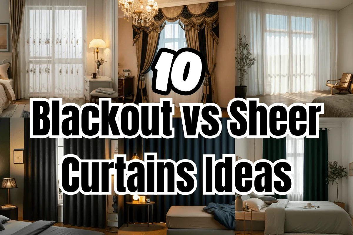 Bedroom Blackout vs Sheer Curtains