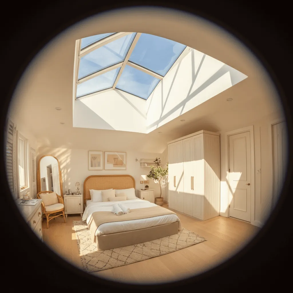 Bedroom with Skylight
