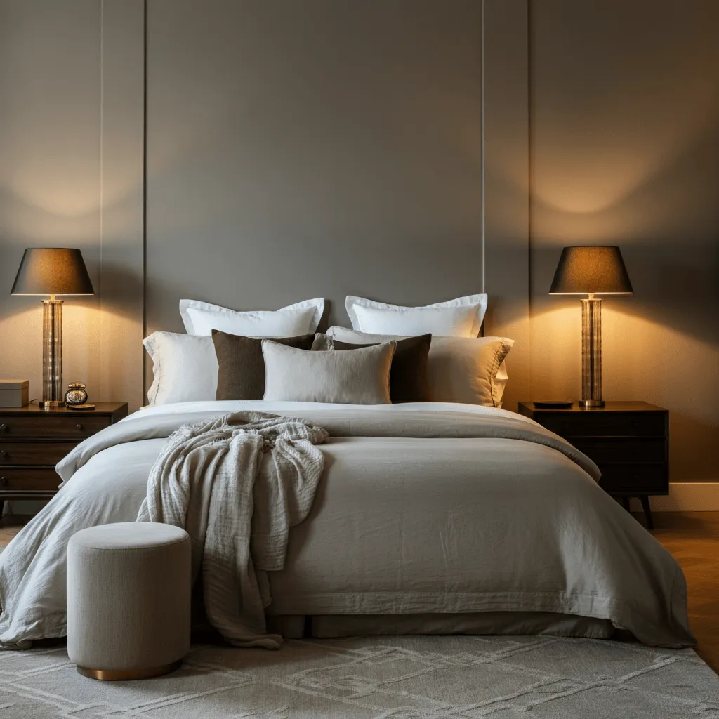 Beige Hues Tan Bedroom