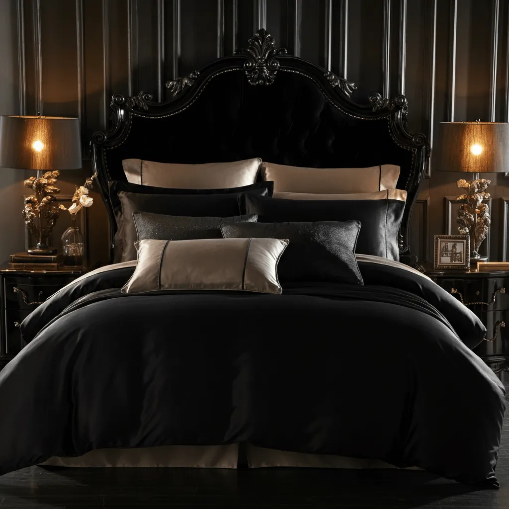 Black Bedding Elegance