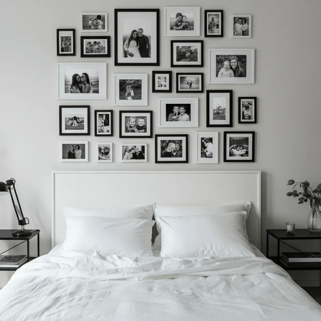 Black-and-White Photo Collage