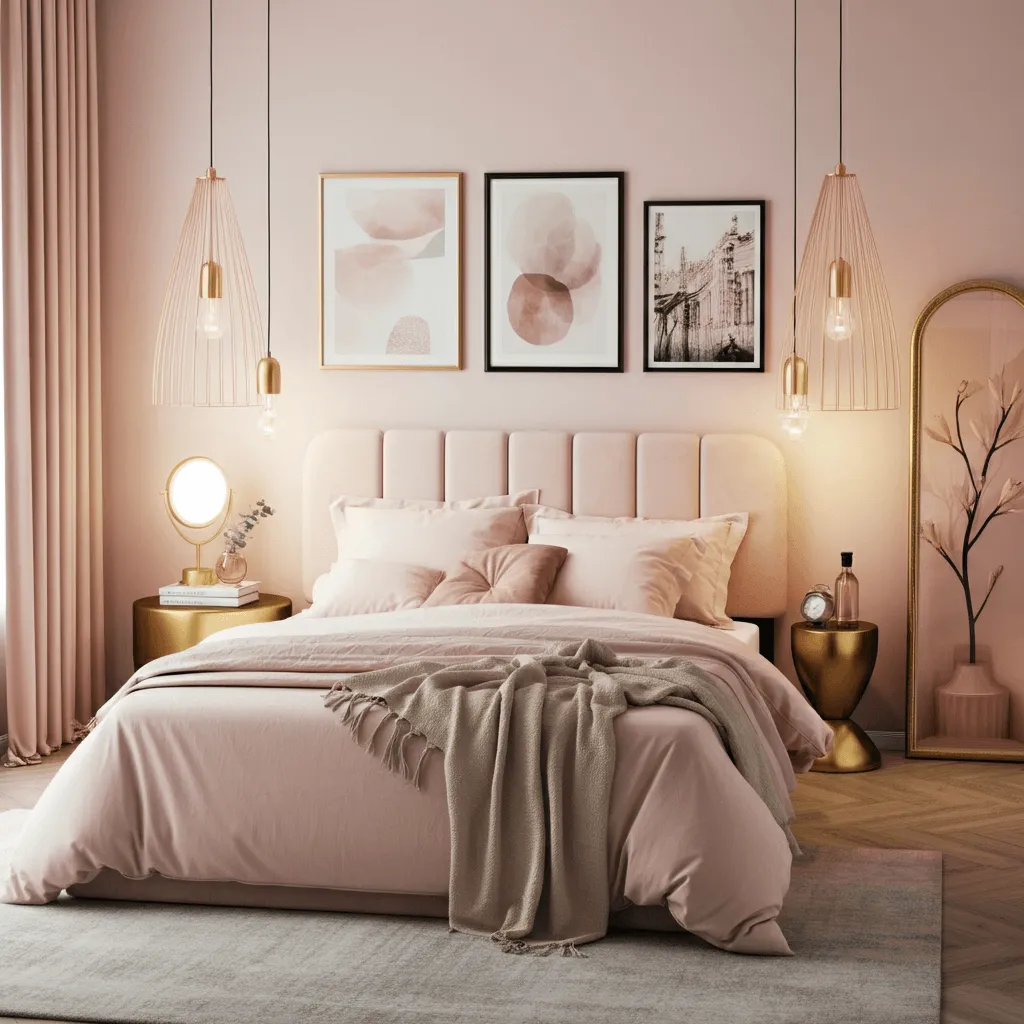 Blush Metallic Elegance