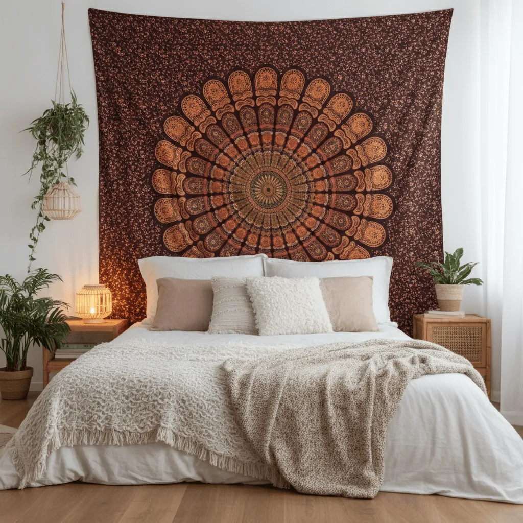 Bohemian Mandala Tapestry