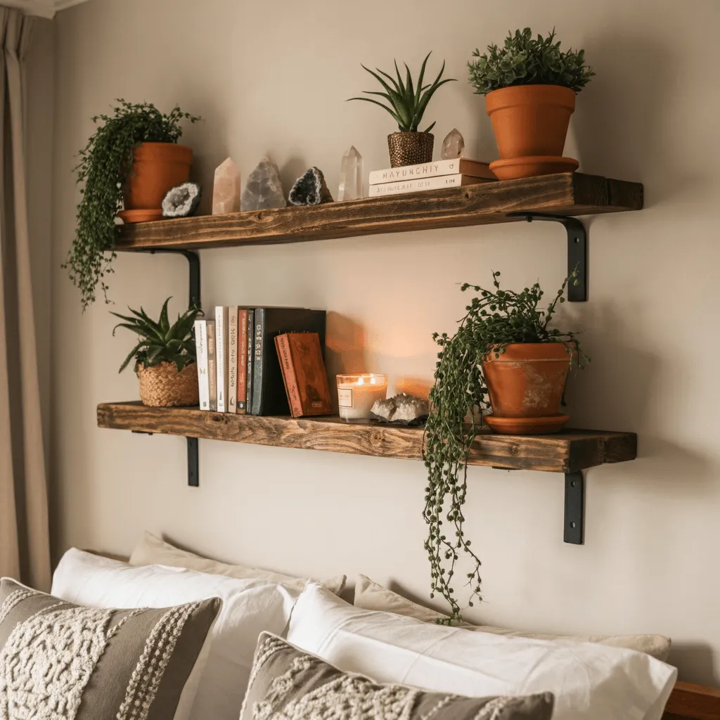 Boho Floating Shelves