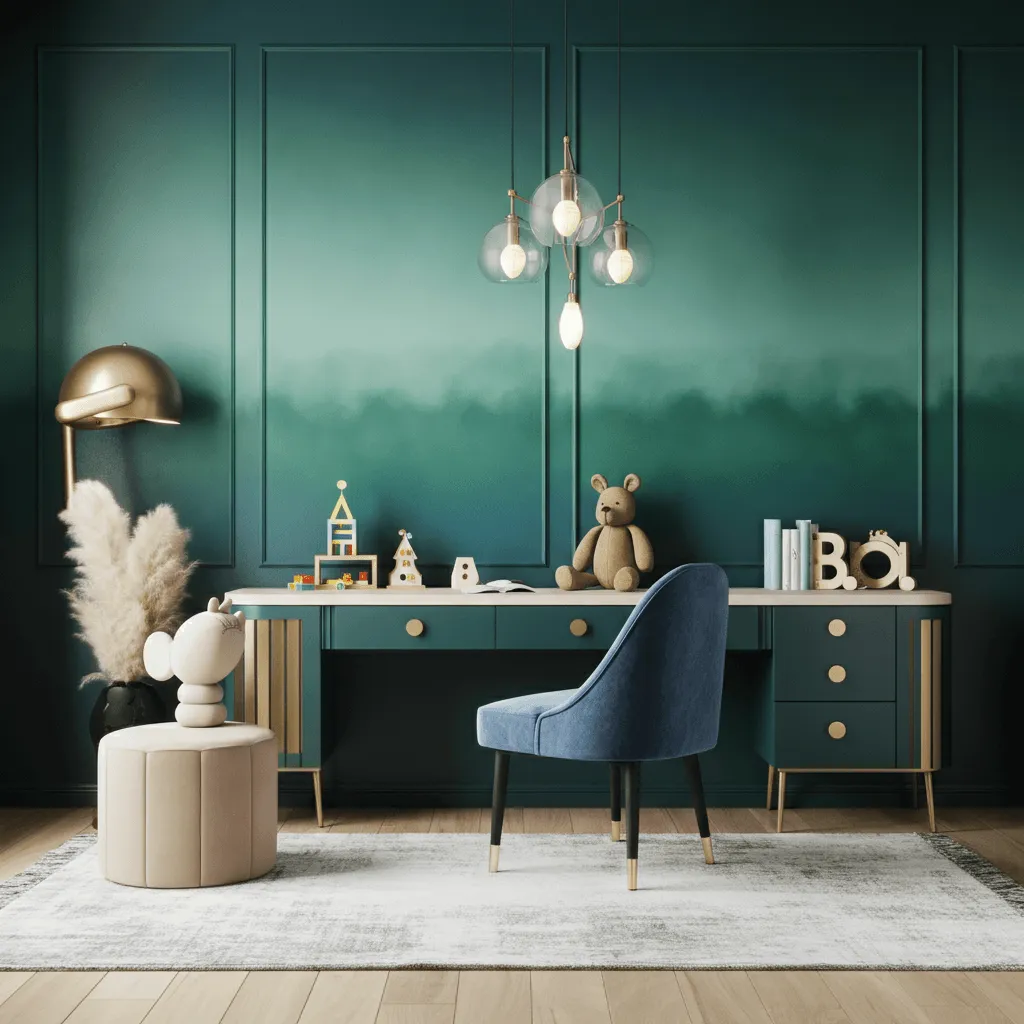 Bold Jewel Tones Kids Room