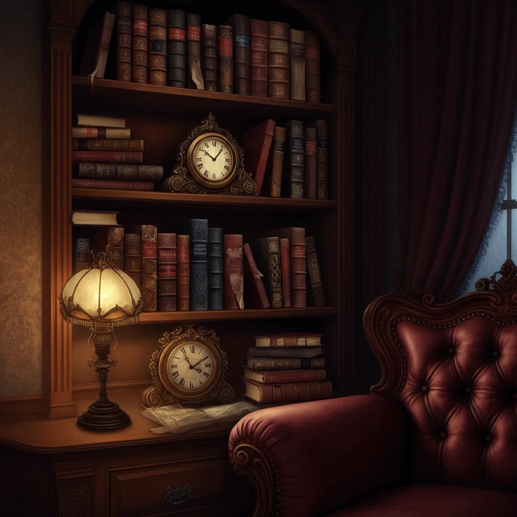 Bookshelves With Dark Mysteries