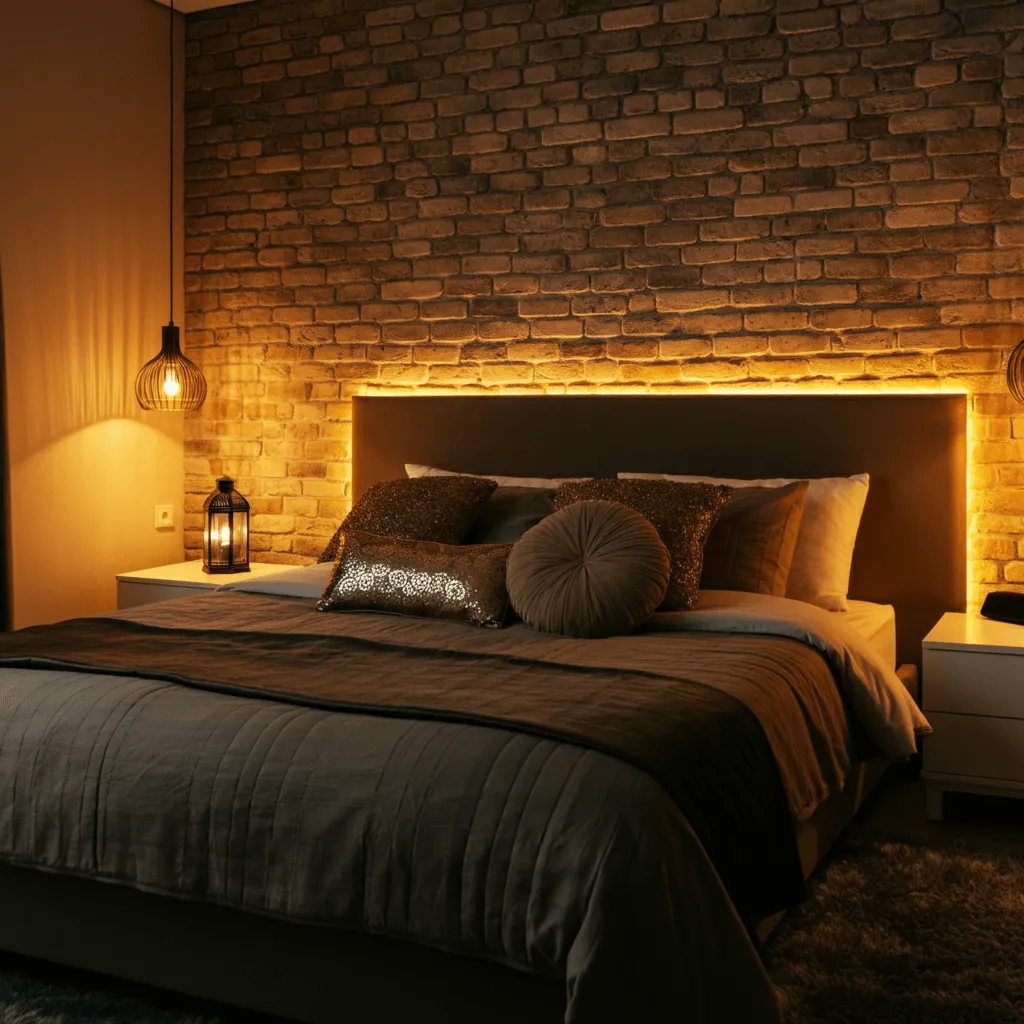 Brick Headboard Wall