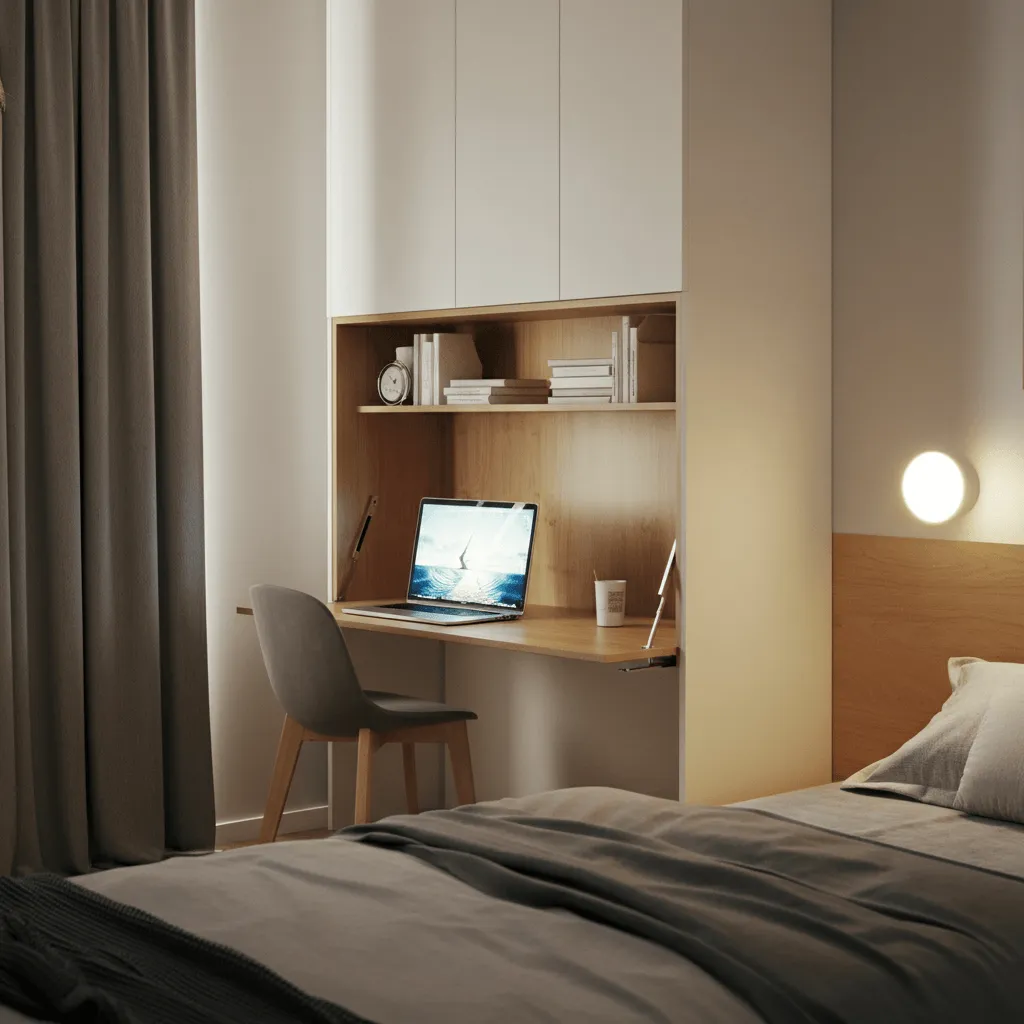 Built-In Desk Bedroom