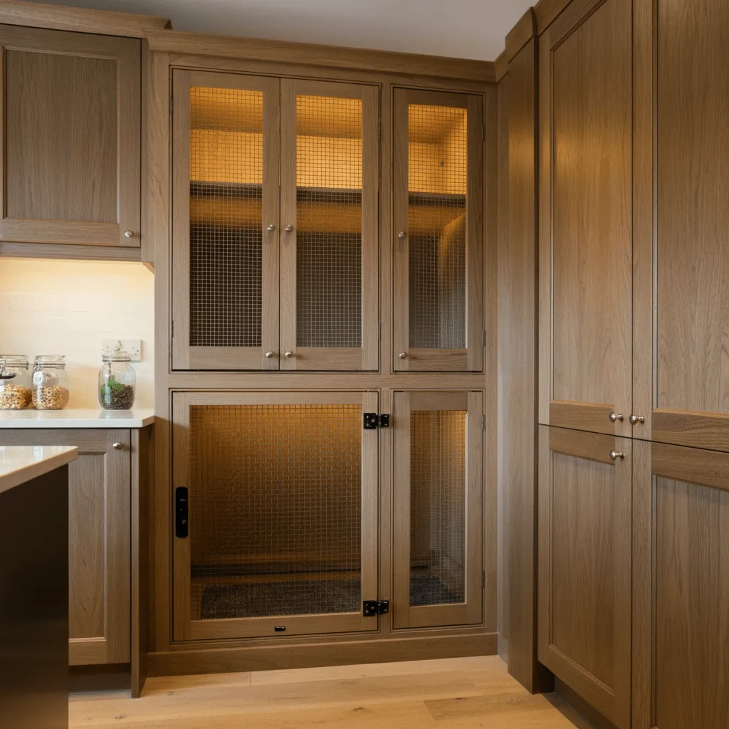 Built-In Kennel with Storage