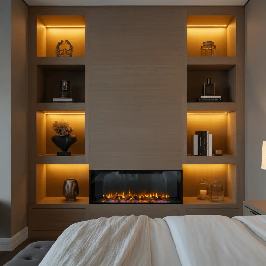 Built-In Shelf Fireplaces