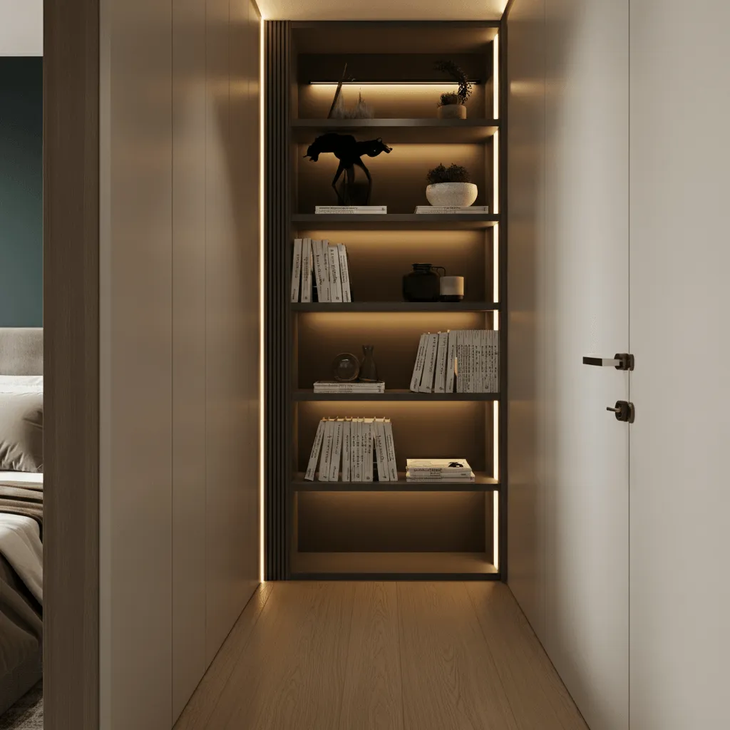 Built-in Shelving for Storage