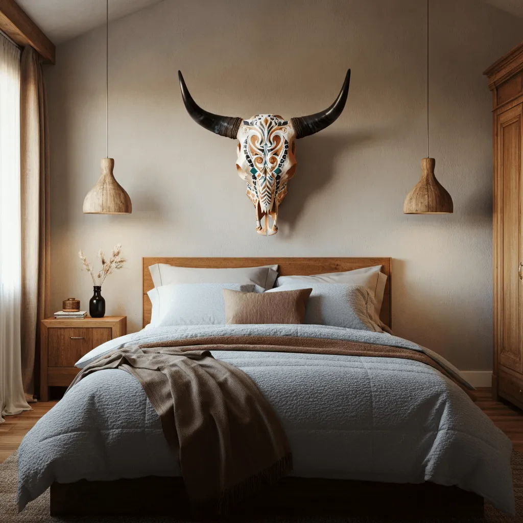 Bull Skull Decor