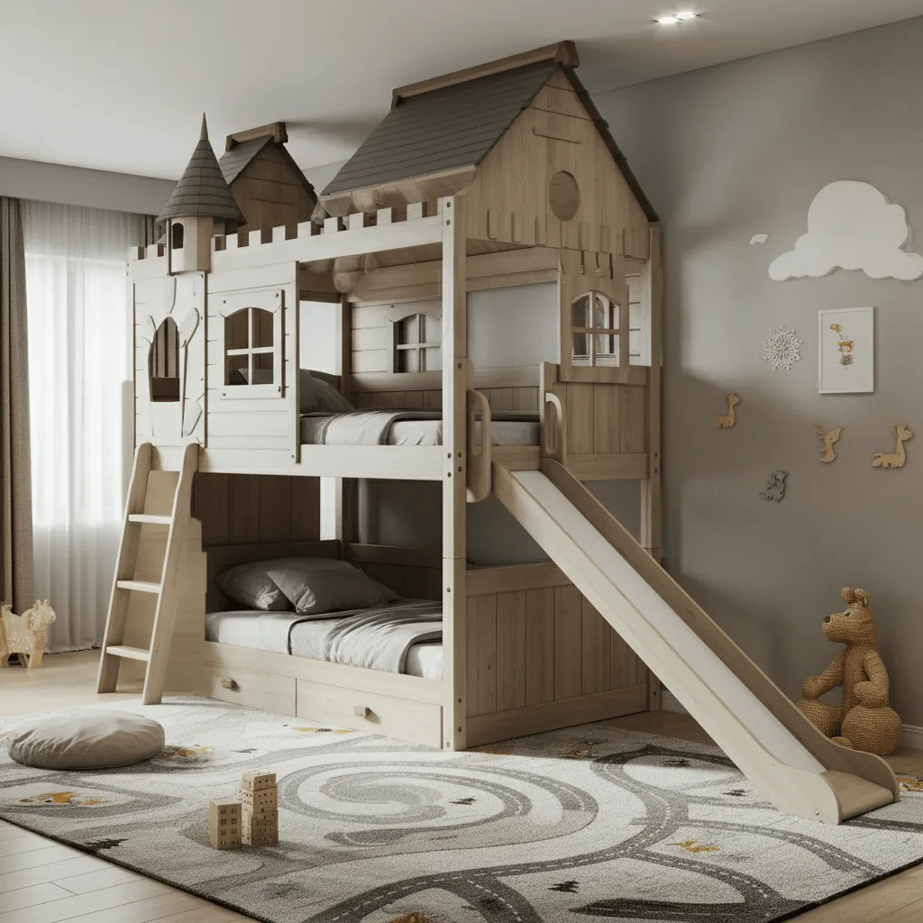 10 Bunk Bed Ideas to Maximize Space and Style 11 Bunk Bed with Slide