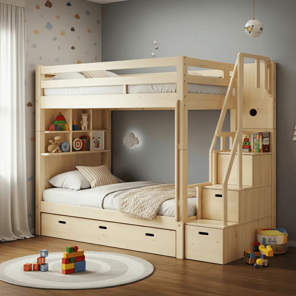 15 Smart Bedroom Storage Beds Ideas to Maximize Space 5 Bunk Bed with Storage