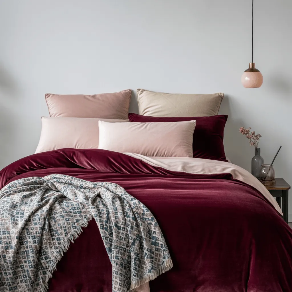 Burgundy Bedding
