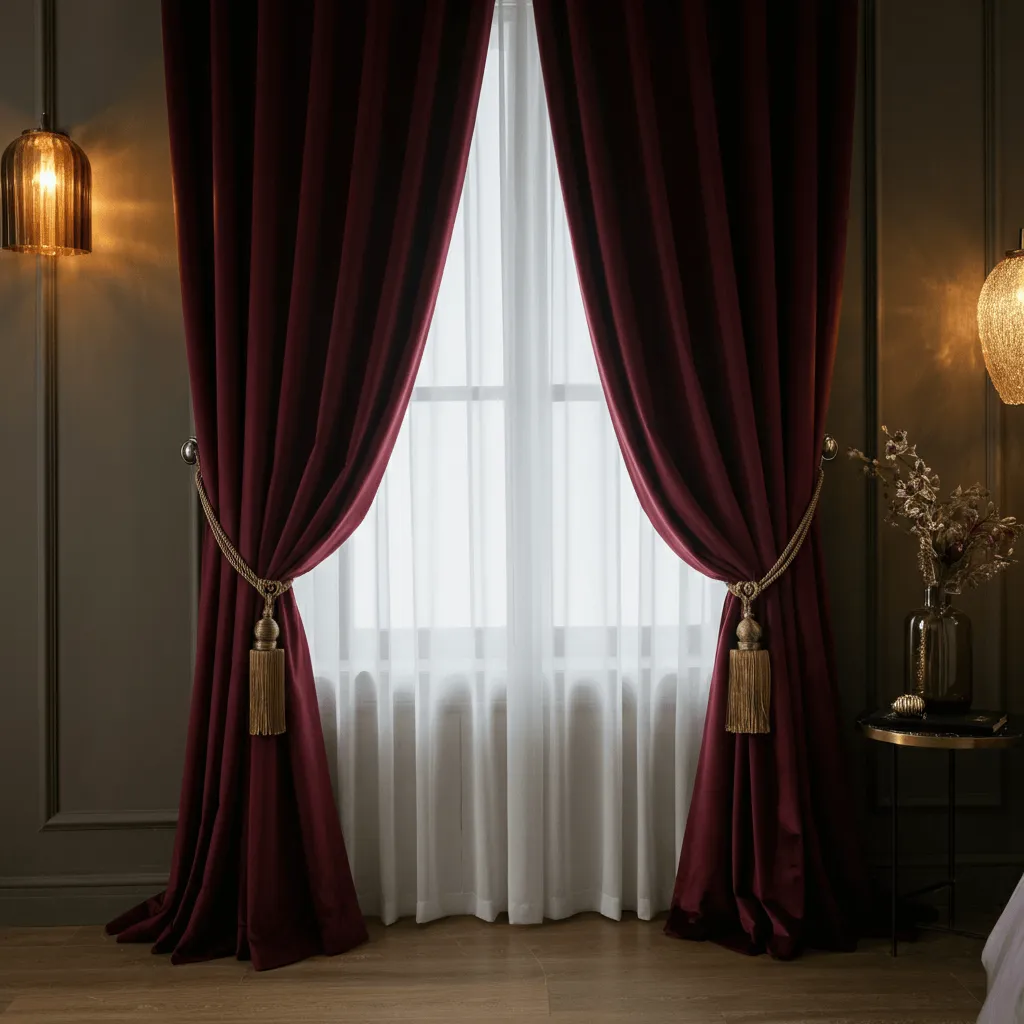 Burgundy Curtains