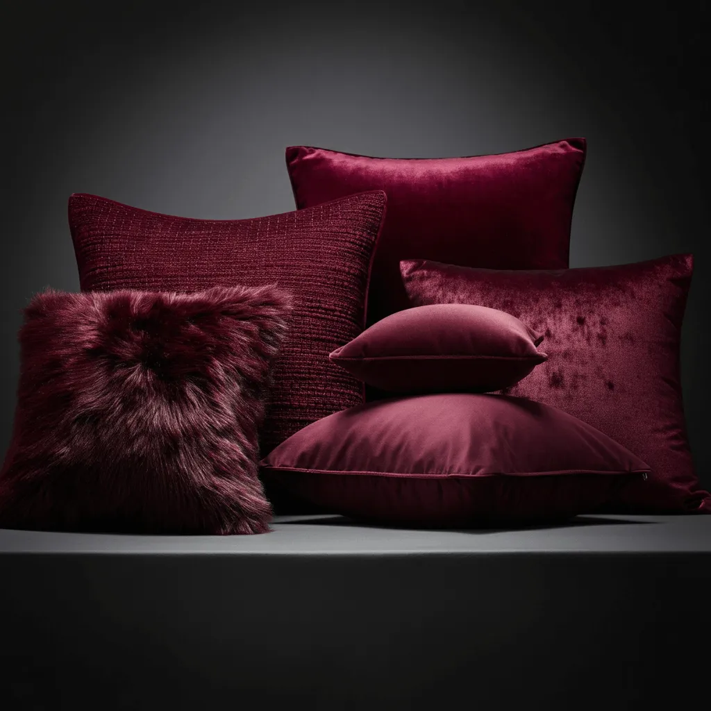 Burgundy Throw Pillows
