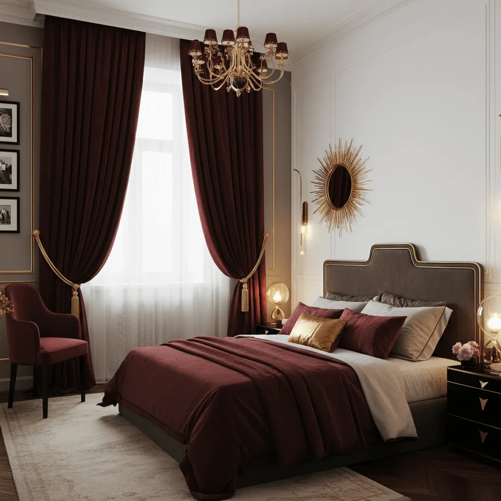 Burgundy and Gold Palette