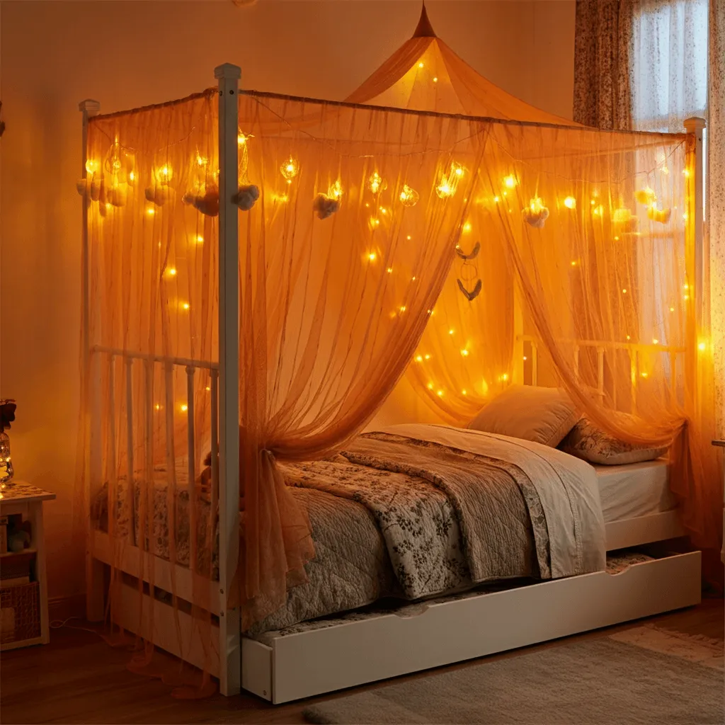 10 Trundle Bed Ideas to Maximize Space and Style 10 Canopy Trundle Bed