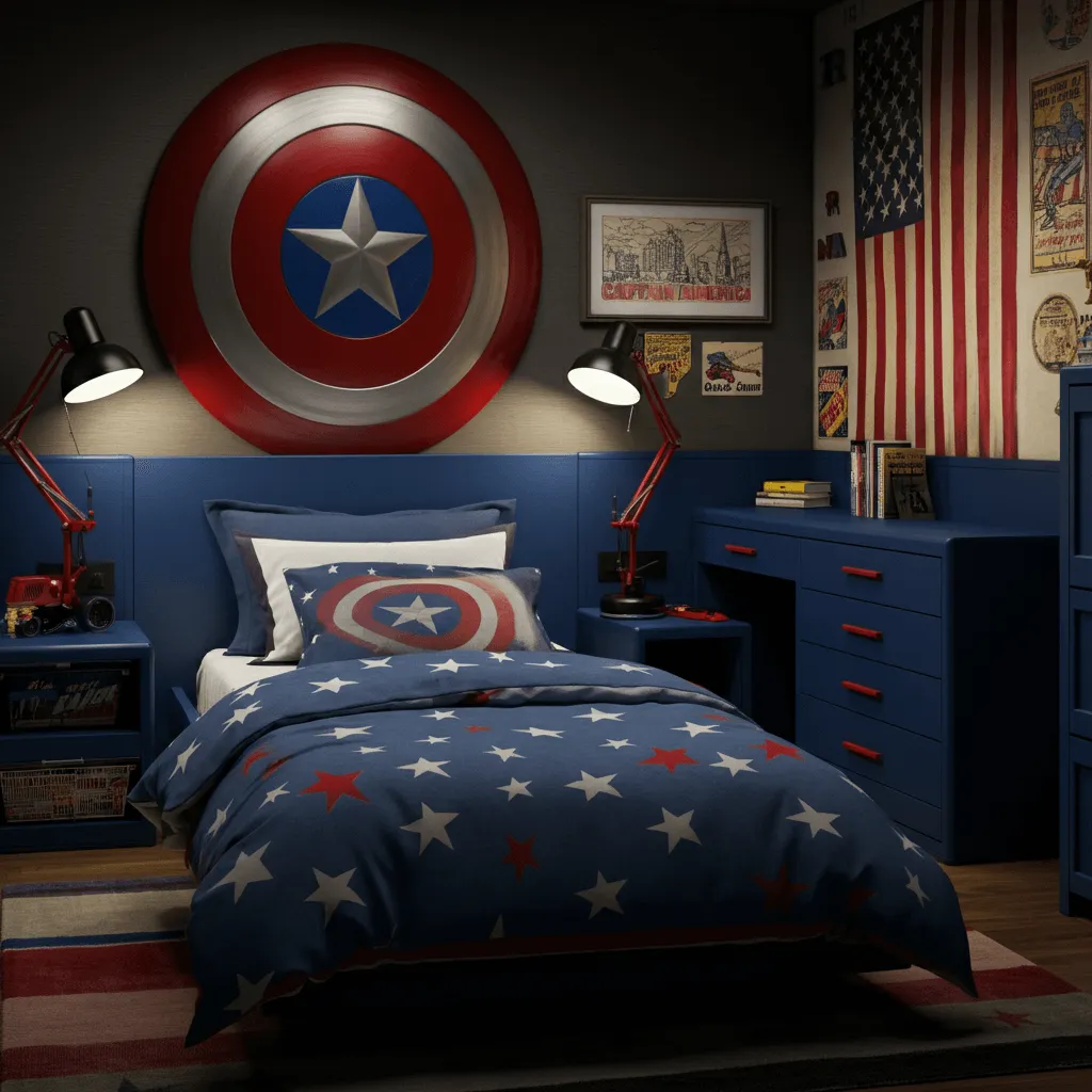 Captain America Shield Bedroom