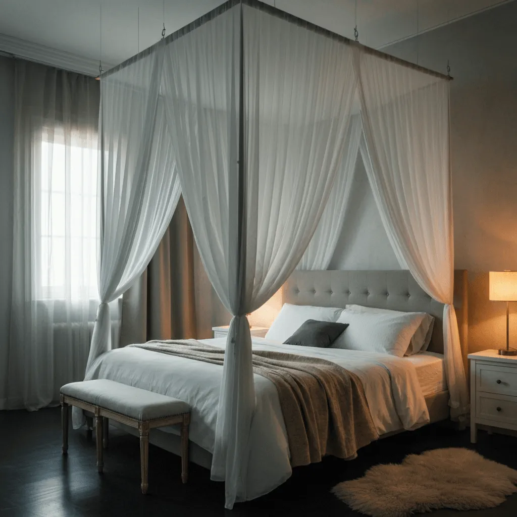 15 Stunning Bedroom Ceiling Ideas to Transform Your Space 16 Ceiling Drapes and Canopies