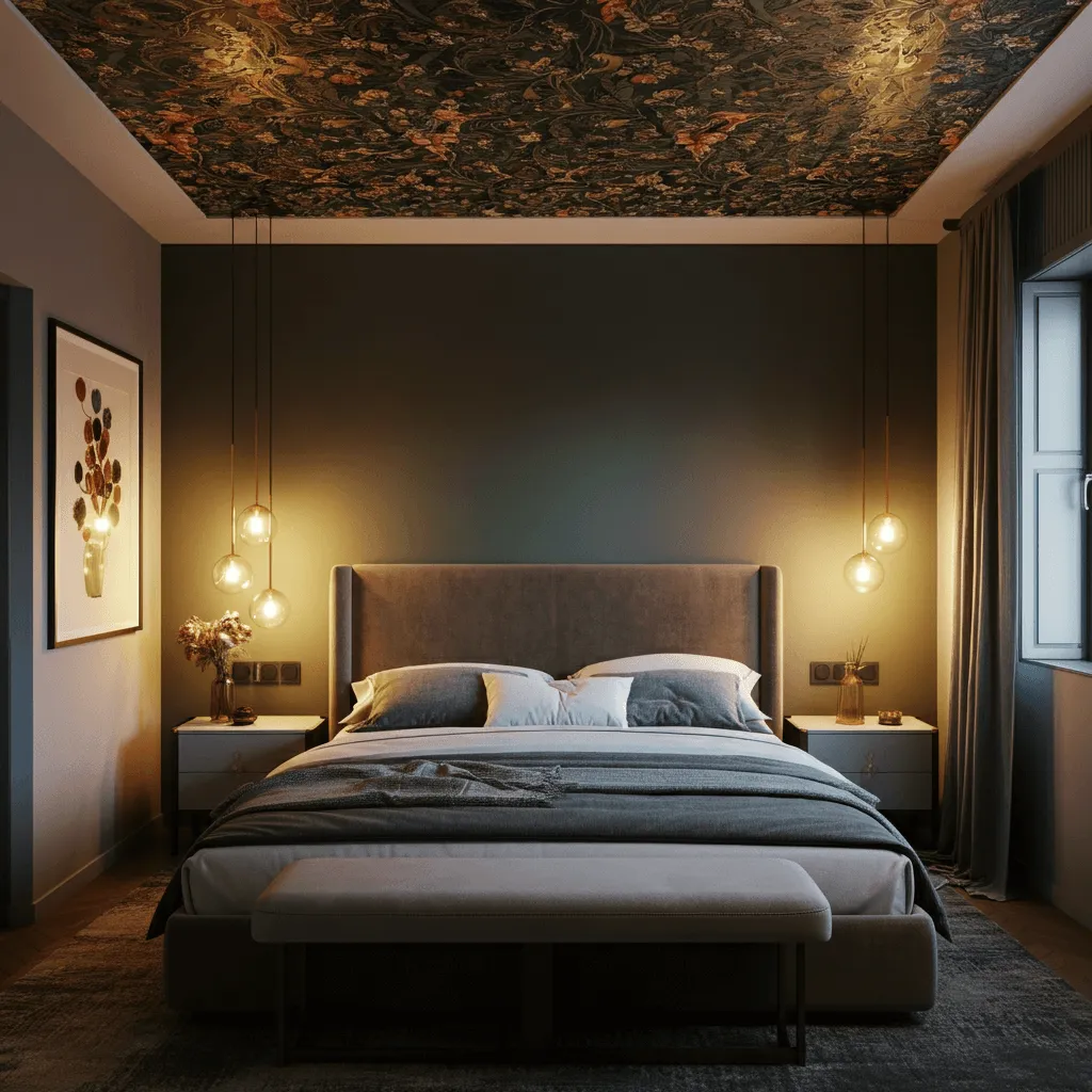 15 Stunning Bedroom Ceiling Ideas to Transform Your Space 6 Ceiling Wallpaper