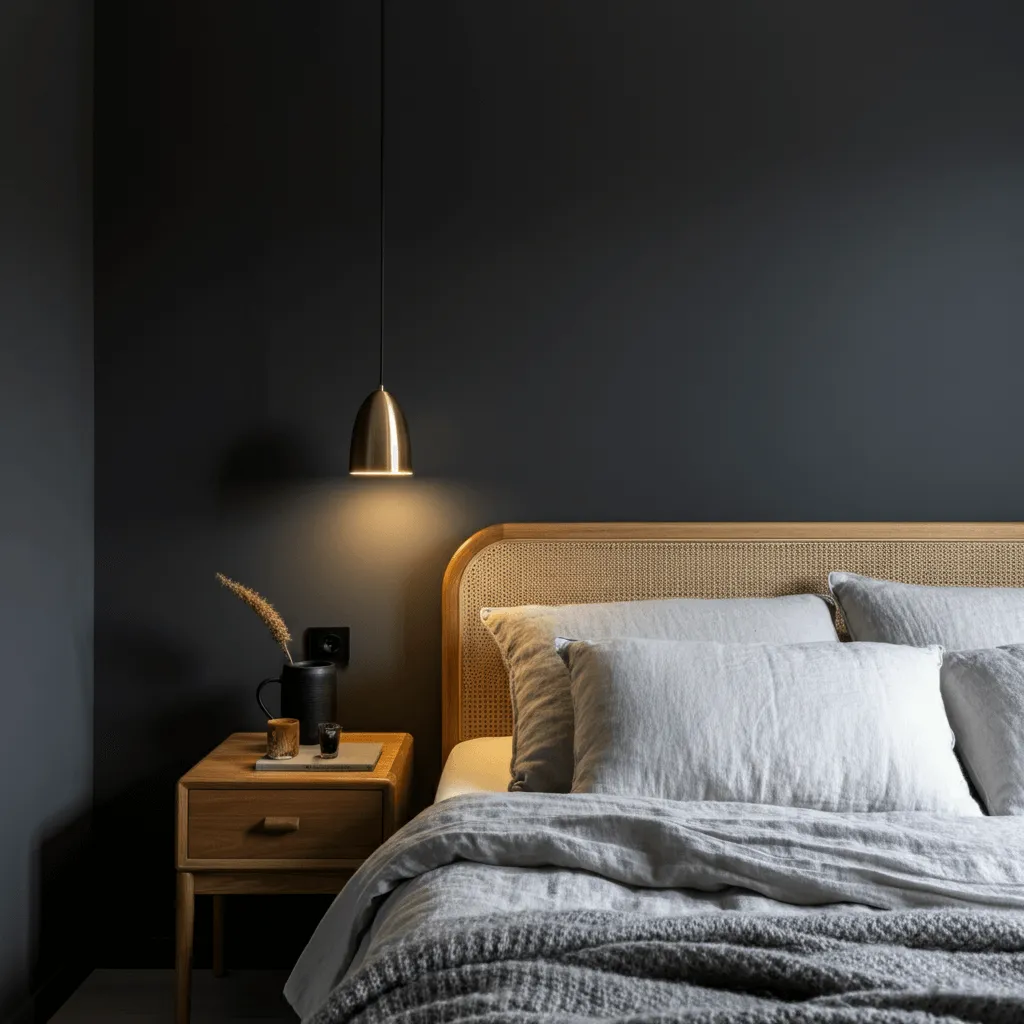 Charcoal Walls Bedroom