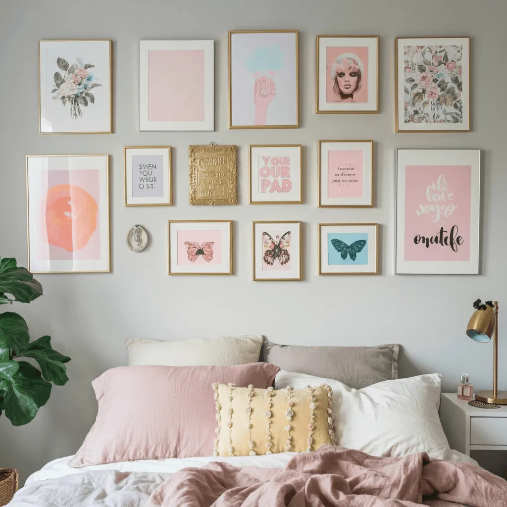 Cheerful Gallery Wall