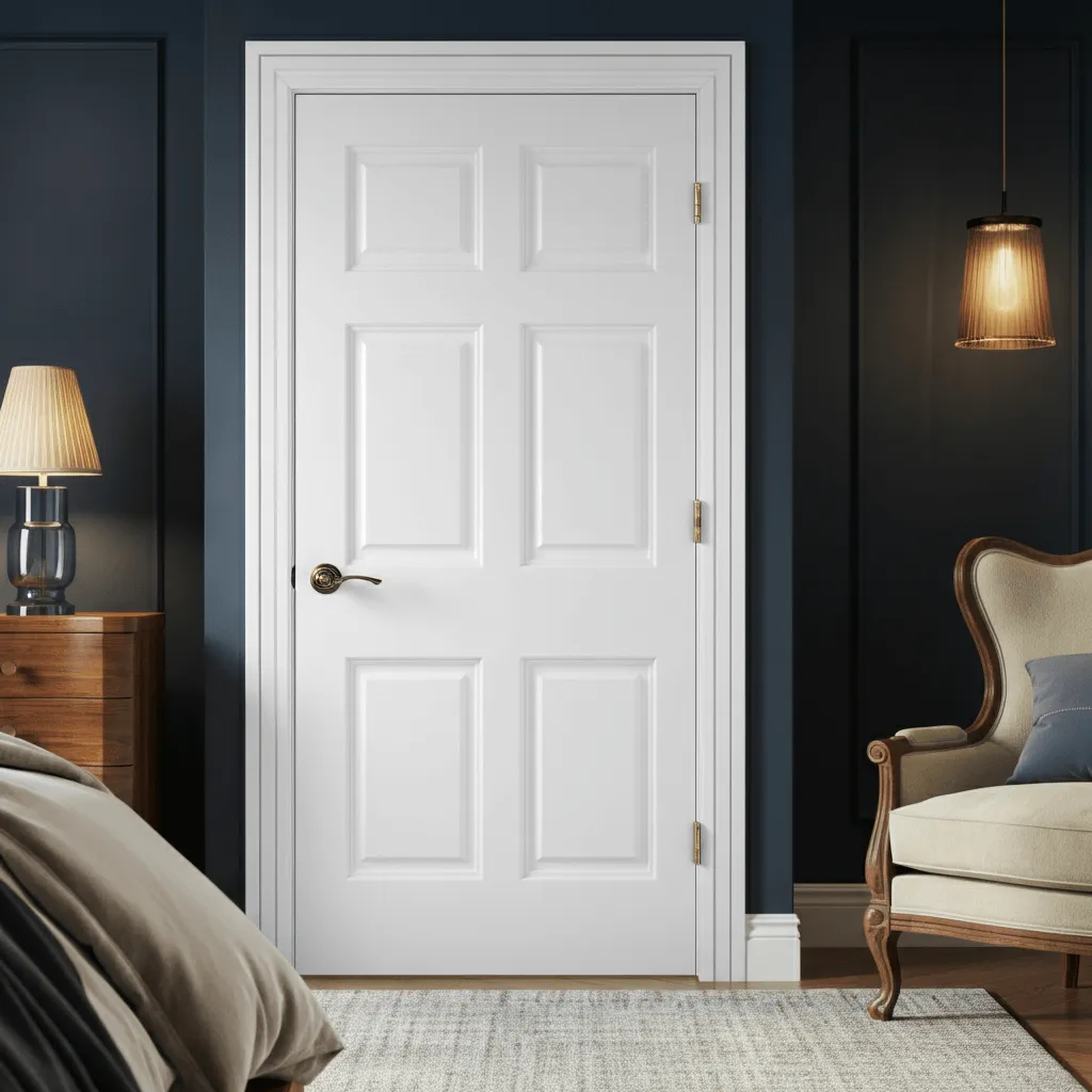 These Bedroom Door Designs Are So Stylish, They Steal the Spotlight 3 Classic Panel Door