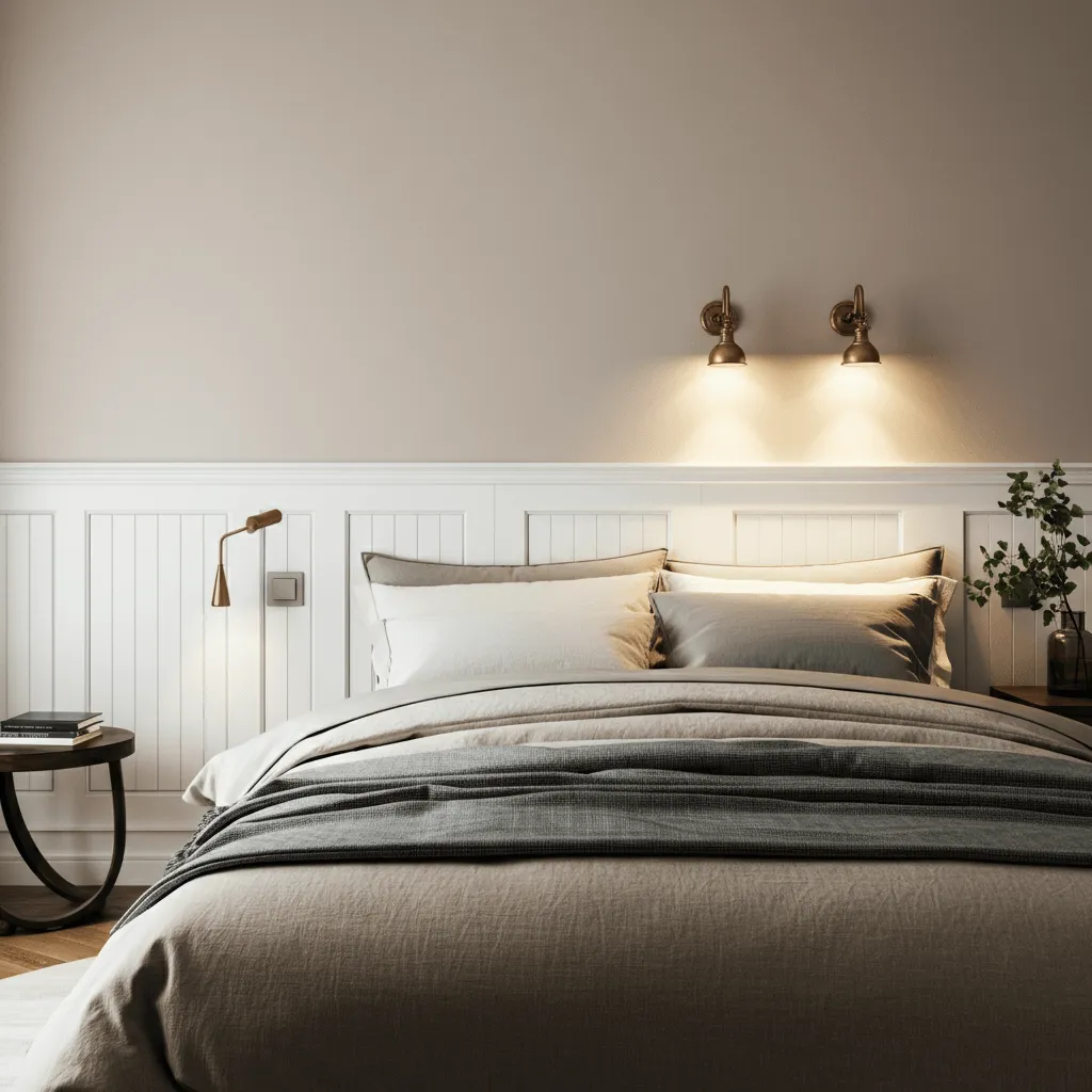 Classic Wainscoting Bedroom