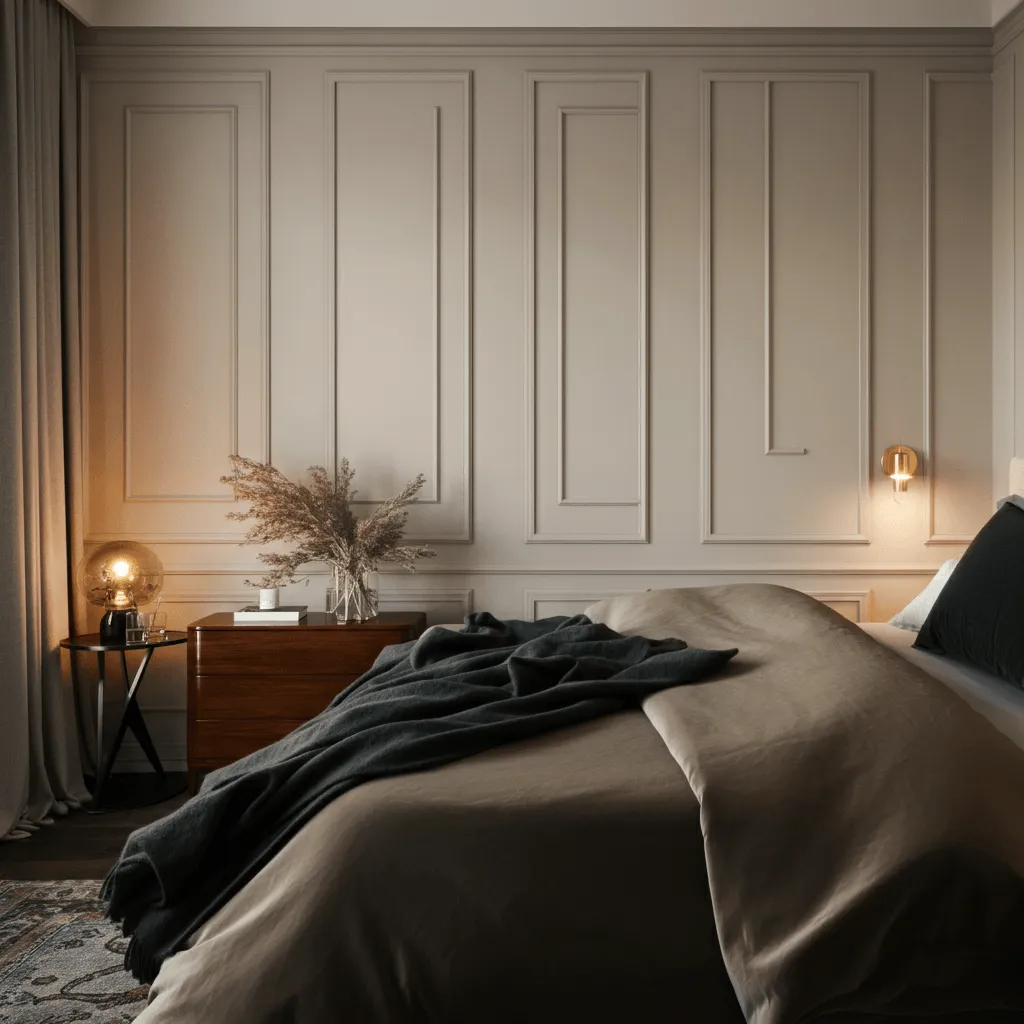 Classic Wainscoting Bedroom