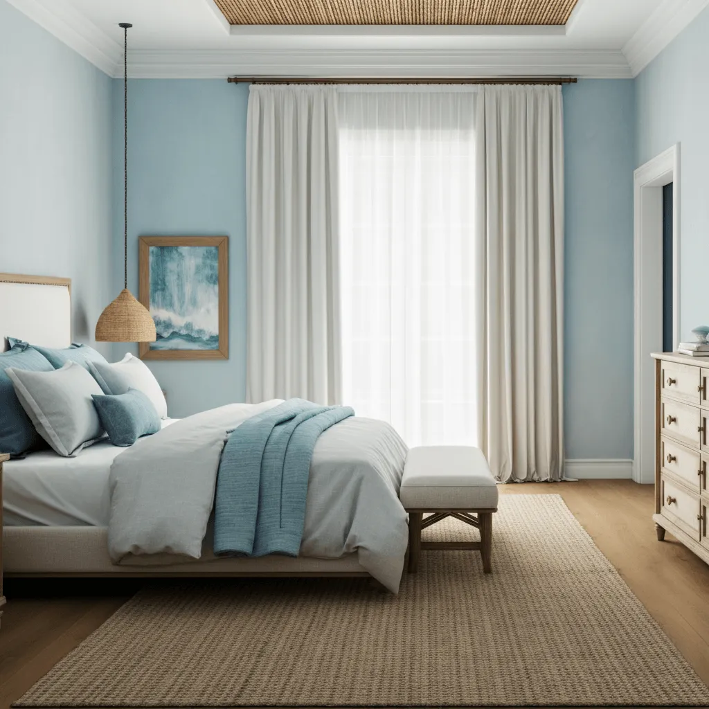 Coastal Blue Bedroom